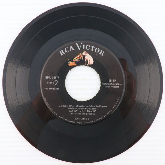 Chet Atkins – Hi-Fi In Focus / Tiger Rag - 1957 45 rpm EP Record EPA 1-1577 - Picture 4 of 16
